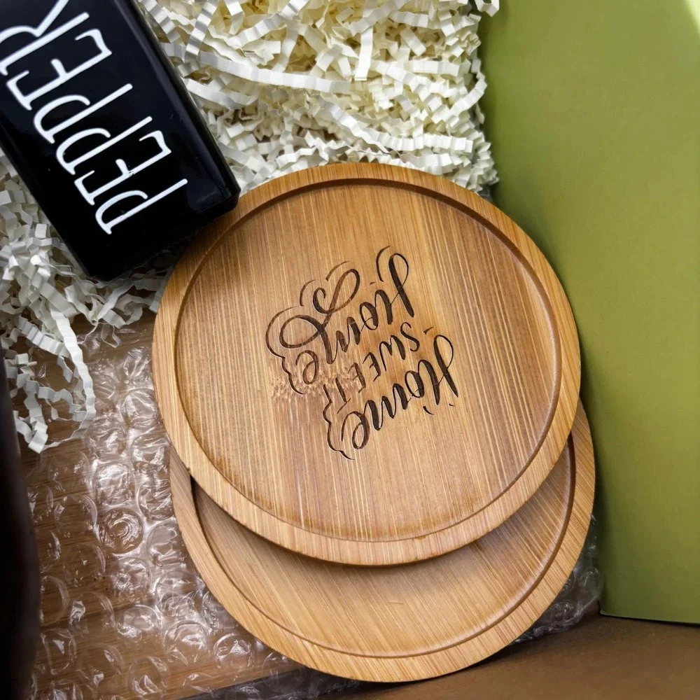 New Home Gift Box Welcome‎ Home Set Tumblers Candle Coasters Bottle Opener